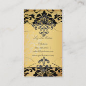 PixDezinesヴィンテージFlorentiusダマスク 名刺 (裏面)