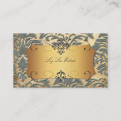 PixDezinesヴィンテージFromitius damask/石板 名刺 (正面)