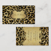 PixDezinesヴィンテージleopard 名刺 (正面/裏面)