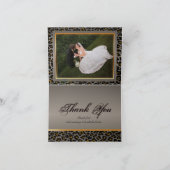 PixDezinesヴィンテージLEOPARD/GRAPHITEバックグラウンド サンキューカード (内部)