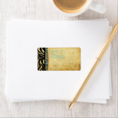 PixDezinesヴィンテージleopard+zebra ラベル (インサイチュ)