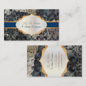 PixDezinesヴィンテージlys壁紙/diyカラー 名刺 (正面/裏面)