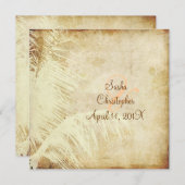 PixDezinesヴィンテージPALM/PARCHMENT/DIYフェイクフォント 招待状 (正面/裏面)