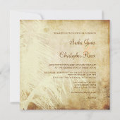 PixDezinesヴィンテージPALM/PARCHMENT/DIYフェイクフォント 招待状 (裏面)