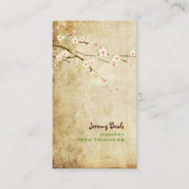 PixDezinesヴィンテージPINKさくらんぼBROWS/桜♥♥ 名刺