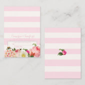 PixDezinesヴィンテージprimrose/座席表 プレイスカード (正面/裏面)