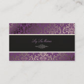 PixDezinesヴィンテージrossi damask/diy背景 名刺 (裏面)