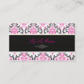 Pixdezinesヴィンテージrossi damask/diy背景 名刺 (裏面)