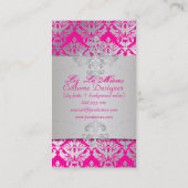 PixDezinesヴィンテージsabine damask 名刺 (裏面)