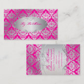 PixDezinesヴィンテージsabine damask 名刺 (正面/裏面)