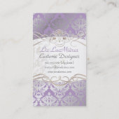 PixDezinesヴィンテージsabine damask 名刺 (裏面)