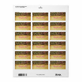 PixDezinesヴィンテージsafari/rainbow leopard ラベル (フルシート)