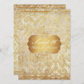 PixDezinesヴィンテージsweet 16/princes/damask 招待状 (正面/裏面)