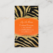 PixDezinesヴィンテージzebra 名刺 (裏面)