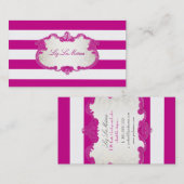 PixDezines上品な調整可ストライプ能な+カラー 名刺 (正面/裏面)