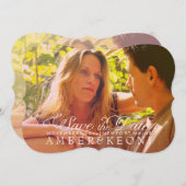 PixDezines写真の日付/救日が差すことオーバーレイ セーブザデート (正面/裏面)