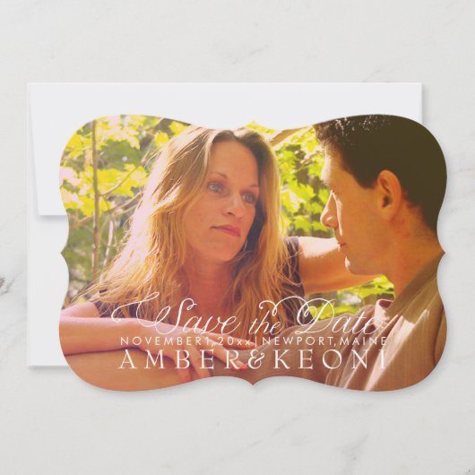 PixDezines写真の日付/救日が差すことオーバーレイ セーブザデート (正面)