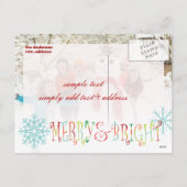 PixDezines写真テンプレートの祝日カード シーズンポストカード (裏面)