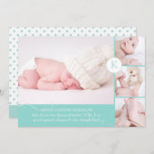 PixDezines写真テンプレート誕生のお知らせ 案内状 (正面/裏面)