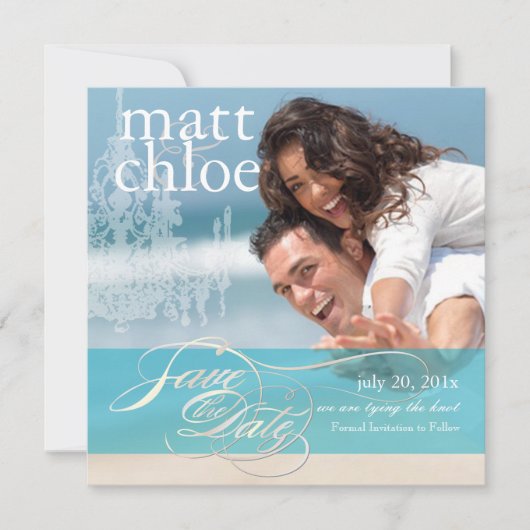 PixDezines写真日付、DIY救カスタム色 セーブザデート (正面)