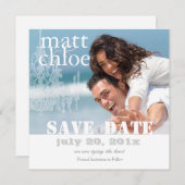 PixDezines写真日付、DIY救カスタム色 セーブザデート (正面/裏面)