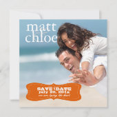 PixDezines写真日付、DIY救カスタム色 セーブザデート (正面)