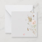 PixDezines夏の終わりワイルドフラワーノートカード ノートカード (裏面)