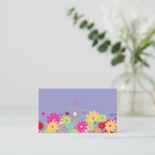 PixDezines夏の開花、BusinessCard 名刺 (スタンド正面)