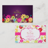 PixDezines夏の開花、BusinessCard 名刺 (正面/裏面)