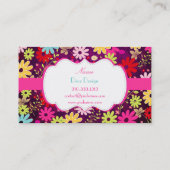 PixDezines夏の開花、BusinessCard 名刺 (裏面)