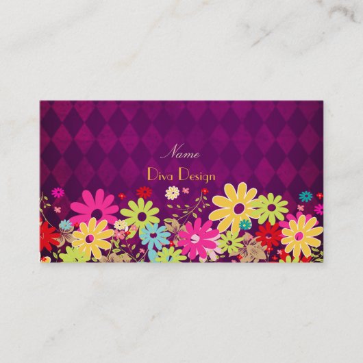 PixDezines夏の開花、BusinessCard 名刺 (正面)