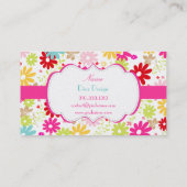 PixDezines夏の開花、BusinessCard 名刺 (裏面)