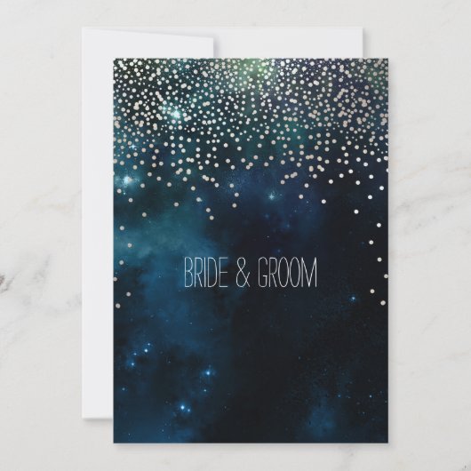 PixDezines夜空/星夜 招待状 (正面)