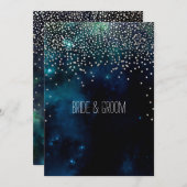 PixDezines夜空/星夜 招待状 (正面/裏面)