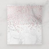 PixDezines大理石フェイクバラ金ゴールド予約カード プレイスカード (内部開封)