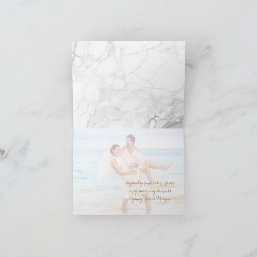 PixDezines大理石+スファンシークリ感謝していプト サンキューカード (内部)