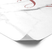 PixDezines大理石/バラフェイク金ゴールド/披露宴ポスター ポスター (角)