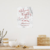 PixDezines大理石/バラフェイク金ゴールド/披露宴ポスター ポスター (キッチン)