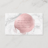 PixDezines大理石+バラ金箔 名刺 (裏面)