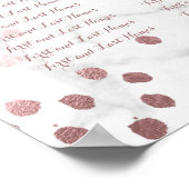 PixDezines大理石/フェイクバラ金ゴールドのスペック/座席 ポスター (角)