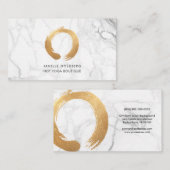 PixDezines大理石/Circle of Life/フェイク金ゴールド 名刺 (正面/裏面)