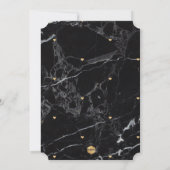 PixDezines婚約パーティ大理石/フェイク金ゴールド 招待状 (裏面)