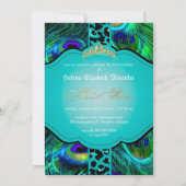 PixDezines孔雀+チーター/sweet sixteen 招待状 (裏面)