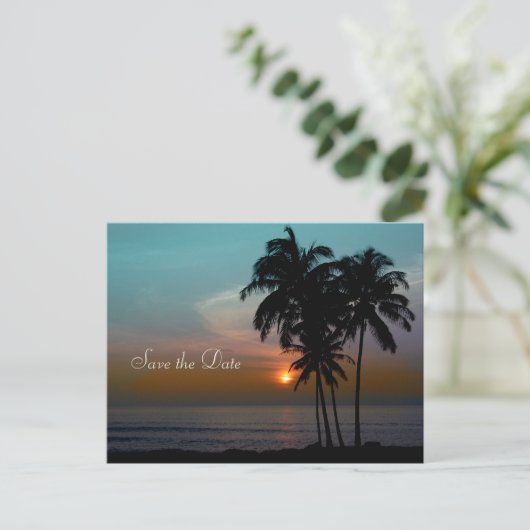 PixDezines宛先ウェディング日付を保存 案内ポストカード (スタンド正面)