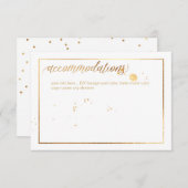 PixDezines宿泊、めまい/フェイク金ゴールド エンクロージャーカード (正面/裏面)