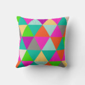 PixDezines幾何学的/ネオンカラー クッション (裏面)