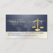 PixDezines弁護士/WHITE+BLUE 名刺 (裏面)