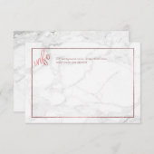 PixDezines情報カード/大理石+フェイクバラ金ゴールド エンクロージャーカード (正面/裏面)