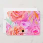 PixDezines感謝/フローラ/水彩/バラ サンキューカード (裏面)