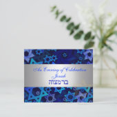 PixDezines披露宴のモダン星/日の背景色 招待状 (スタンド正面)